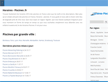 Tablet Screenshot of horaires-piscines.fr